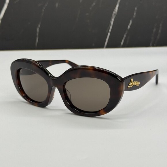 NEW LOEWE LW40153F 52E WOMEN SUNGLASSES HAVANA LOEWE EYEWEAR - Picture 2 of 11
